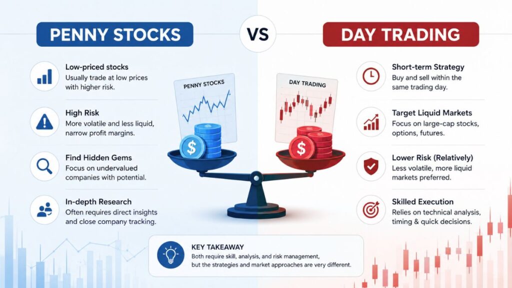 penny stocks vs day trading