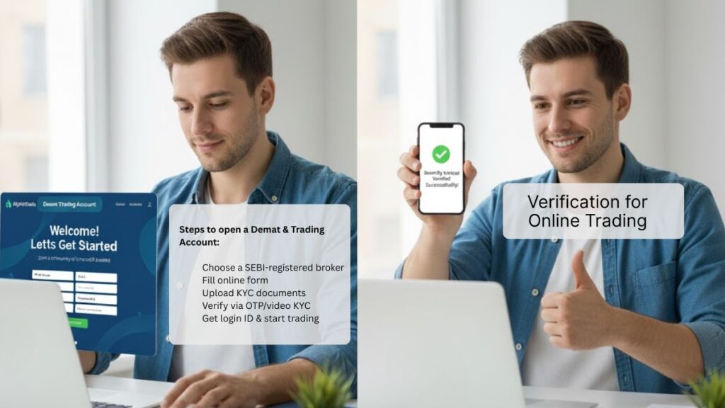 Process of opening Demat and trading account online